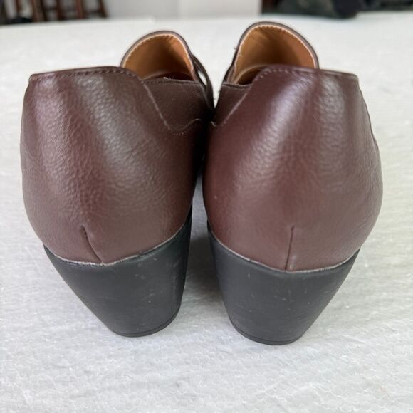 Size 9.5WW - Comfortview Women's The Maya Slip On Shootie Brown - Picture 4 of 9